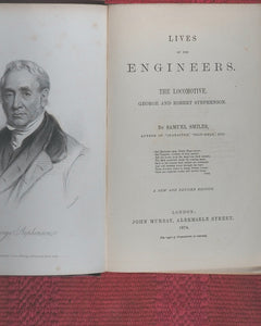 Lives of the Engineers. SMILES, Samuel. A new and revised edition. London: John Murray. 1874. >>OWNED AND SIGNED BY CHARLES DARWIN'S SON AND DESCENDANTS<<