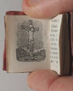Petit Paroïssien de la Jeunesse. Lainé, Ad[olphe] R. Rue des S. Pères, 19. Paris. Circa 1840. >>MICRO-MINIATURE JUVENILE PRAYER BOOK<<