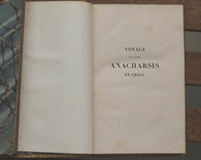 Load image into Gallery viewer, Voyage du Jeune Anacharsis en Grèce, vers le milieu du quatrième siècle avant l&#39;ère vulgaire. Par J. J. Barthelemy. Chez Janet et Cotelle, Librairies, Paris. 1824. &gt;&gt;FINE SIGNED BINDING&lt;&lt;
