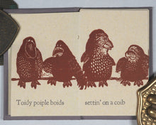 Load image into Gallery viewer, Stahlecker, Bonnie (artist). Toidy Poiple Boids. Mellan Berry Press. Madison, Wisconsin. 1983. Limited edition of 60 copies.
