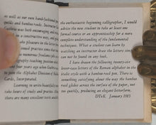 Load image into Gallery viewer, Koschembahr, Daniel. An italic alphabet. Square-Rigger Press. Lexington, Ky. [1984].  No. 42 of a limited edition of 200 copies
