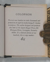 Load image into Gallery viewer, Koschembahr, Daniel. An italic alphabet. Square-Rigger Press. Lexington, Ky. [1984].  No. 42 of a limited edition of 200 copies
