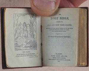 Holy Bible Containing the Old and New Testaments Translated out of the Original Tongues.by His majesty's special command. Glasgow: David Bryce and Son. London, Henry Frowde, Oxford University Press Warehouse, Amen Corner. 1896.