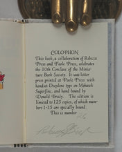 Load image into Gallery viewer, Bingham, Rebecca. Conclave Cookbook. Rebecca Press. 1992. &gt;&gt;NUMBER 26/35 SIGNED COPIES&lt;&lt;
