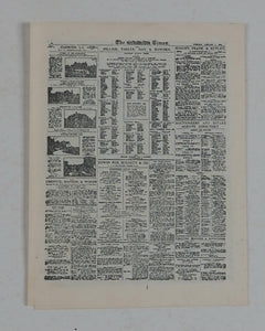 Times Newspaper. Miniature Facsimile of The Times printed for Her Majesty Queen Mary's Dolls' House. Times. [London]. 1924.