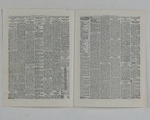 Times Newspaper. Miniature Facsimile of The Times printed for Her Majesty Queen Mary's Dolls' House. Times. [London]. 1924.