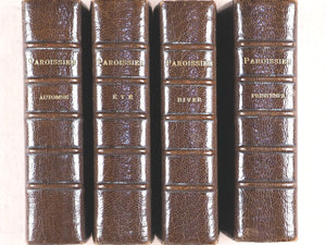 Paroissien Romain très complet. Approuvé par son émminence le Cardinal Meignan Archvêque de Tours. Mame et Fils, Alfred.Tours.1894. >>SET OF 4 MINIATURE FINE SIGNED BINDINGS<<