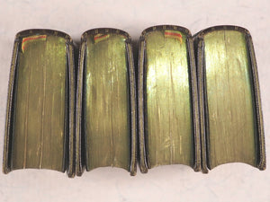 Paroissien Romain très complet. Approuvé par son émminence le Cardinal Meignan Archvêque de Tours. Mame et Fils, Alfred.Tours.1894. >>SET OF 4 MINIATURE FINE SIGNED BINDINGS<<
