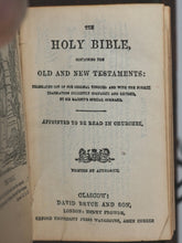 Load image into Gallery viewer, Holy Bible Containing the Old and New Testaments. Chained Bible and Lectern. Bryce, David &amp; Son. 1901.
