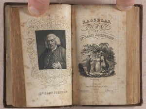 Sterne, Laurence [+] Dr. Samuel Johnson [+] Oliver Goldsmith. Sentimental Journey through France and Italy [+] Rasselas, a Tale [+] The Vicar of Wakefield. Jones & Co. 3, Acton Place, Kingsland Road. London. 1826 [+] 1825 [+] 1825.