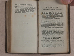 Sterne, Laurence [+] Dr. Samuel Johnson [+] Oliver Goldsmith. Sentimental Journey through France and Italy [+] Rasselas, a Tale [+] The Vicar of Wakefield. Jones & Co. 3, Acton Place, Kingsland Road. London. 1826 [+] 1825 [+] 1825.