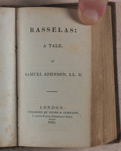 Load image into Gallery viewer, Sterne, Laurence [+] Dr. Samuel Johnson [+] Oliver Goldsmith. Sentimental Journey through France and Italy [+] Rasselas, a Tale [+] The Vicar of Wakefield. Jones &amp; Co. 3, Acton Place, Kingsland Road. London. 1826 [+] 1825 [+] 1825.
