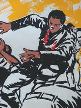 Load image into Gallery viewer, Soweto Massacre  [Anti-Apartheid poster]. National Committee on Apartheid. [Circa 1977].&gt;&gt;Shocking unrecorded political silk-screen poster&lt;&lt;
