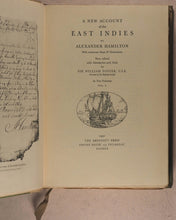 Load image into Gallery viewer, Alexander Hamilton. A New Account of the East Indies. Argonaut Press. 1930. &gt;&gt;Unopened, numbered, limited edition Private Press on Japon Vellum&lt;&lt;
