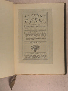 Alexander Hamilton. A New Account of the East Indies. Argonaut Press. 1930. >>Unopened, numbered, limited edition Private Press on Japon Vellum<<