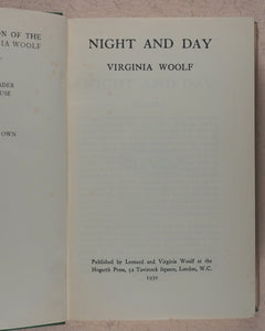 Virginia Woolf. Collected works of Virginia Woolf - every first Uniform Edition,  in original dust-jackets. Hogarth Press. 52 Tavistock Square. London.  1929-1950.