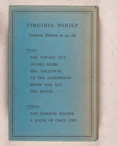 Virginia Woolf. Collected works of Virginia Woolf - every first Uniform Edition,  in original dust-jackets. Hogarth Press. 52 Tavistock Square. London.  1929-1950.