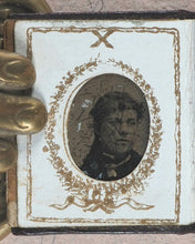 Load image into Gallery viewer, [Miniature Tintype Portrait Album]. 1880 [?]. >>Phantasmic miniature tintype album<<
