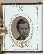Load image into Gallery viewer, [Miniature Tintype Portrait Album]. 1880 [?]. >>Phantasmic miniature tintype album<<
