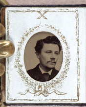 Load image into Gallery viewer, [Miniature Tintype Portrait Album]. 1880 [?]. >>Phantasmic miniature tintype album<<

