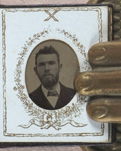 Load image into Gallery viewer, [Miniature Tintype Portrait Album]. 1880 [?]. >>Phantasmic miniature tintype album<<
