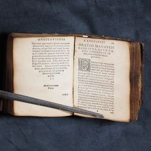 Augustinus, Aurelius, Heiliger. 1594. Divi Aurelii Augustini hipponensis episcopi Meditationes, Soliloquia & Manuale.