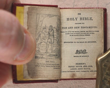 Load image into Gallery viewer, Holy Bible containing Old and New testaments. Bryce, David &amp; Son. Glasgow. 1901. &gt;&gt;Fabulously rebound miniature English Bible&lt;&lt;
