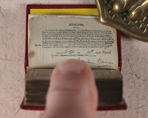 Holy Bible containing Old and New testaments. Bryce, David & Son. Glasgow. 1901. >>Fabulously rebound miniature English Bible<<