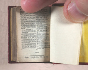 Holy Bible containing Old and New testaments. Bryce, David & Son. Glasgow. 1901. >>Fabulously rebound miniature English Bible<<