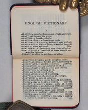 Load image into Gallery viewer, Bryce's Thumb English Dictionary, comprising:besides the ordinary and newest words in the language... scientific, philosophical, literary and technical terms. Bryce, David &amp;  Son. Glasgow. [1892]. >>Nora Bryce's copy<<
