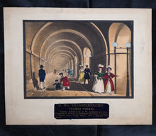 Load image into Gallery viewer, Optical print. G. W&#39;s Transparencies, Thames Tunnel. Published by Reeves and Sons. Circa 1843.
