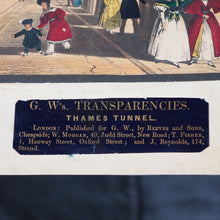 Load image into Gallery viewer, Optical print. G. W&#39;s Transparencies, Thames Tunnel. Published by Reeves and Sons. Circa 1843.
