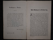 Load image into Gallery viewer, With Methuen to Kimberley : the advance reviewed by an eyewitness.  N.J. Gillet, Cape Town, [1900]
