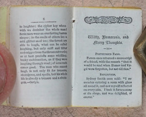 Mason, Thomas. Witty, Humorous and Merry Thoughts. Bryce, David & Son. Glasgow. Circa 1883.