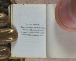 Mason, Thomas. Witty, Humorous and Merry Thoughts. Bryce, David & Son. Glasgow. Circa 1883.
