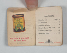 Load image into Gallery viewer, Foster's 'Daisy' Brand 1936 Diary. Foster, A.W. &amp; Co. Bardney. Lincoln. [1936].
