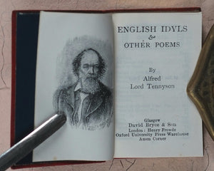 Tennyson, Alfred Lord. Poems. A choice selection from his works, serious and comic. Bryce, David & Son. Glasgow. [1905].