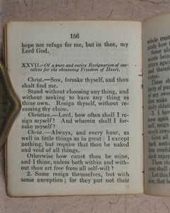 Imitation of Christ. Christian's Pattern or a treatise on the Imitation of Christ. Mason, J[ohn]. London. 1830.