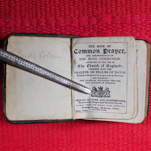 Common prayer : and administration of the Holy Communion according to the use of the Church of England. >>MINIATURE SILVER PRAYER BOOK<< Church of England. Publication Date: 1903