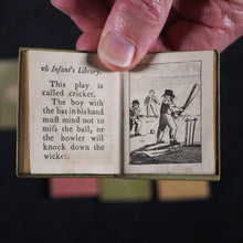 Load image into Gallery viewer, Infant&#39;s Library. Marshall, John. Circa 1800. 16 volumes. Complete with original sycamore bookcase.
