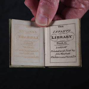 Infant's Library. Marshall, John. Circa 1800. 16 volumes. Complete with original sycamore bookcase.