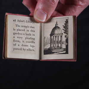 Infant's Library. Marshall, John. Circa 1800. 16 volumes. Complete with original sycamore bookcase.