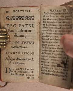 Franco̧is de Lacroix. Hortvlvs Marianvs Sive Praxes Variae colendi Beatißimam V. Mariam. Hubert Reulandt. Luxemburgi. 1627.