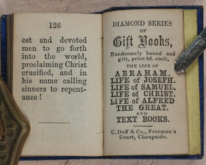 Life of the Rev. C.H. Spurgeon, Minister of Park Street Chapel, Southwark. Duff, C. & Co. 3, Freeman's C[our]t, Cheapside. [London]. Circa 1855.