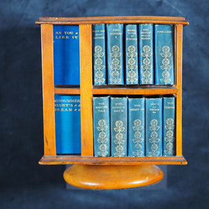 Shakespeare, William. Ellen Terry Complete Works of William Shakespeare, in 40 volumes. Bryce, David & Son. Glasgow. 1904. Complete Works. [Large revolving bookcase].