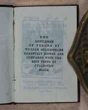 Load image into Gallery viewer, Shakespeare, William. Two Gentlemen of Verona. Bryce, David &amp; Son. Glasgow. 1904.
