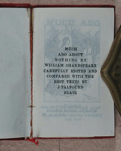 Shakespeare, William. Much Ado about Nothing. Bryce, David & Son. Glasgow. 1904.