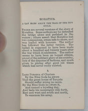 Load image into Gallery viewer, Macaulay, Thomas Babington, 1st Baron. Lays of Ancient Rome. Bryce, David &amp; Son. Glasgow. Circa 1889. Dainty Little Library series.
