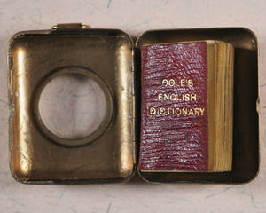 Smallest English Dictionary in the World. Bryce, David & Son. Glasgow. Circa 1896.>>Scarce miniature promo for world's largest bookshop in 1896<<
