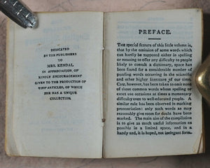 Smallest English Dictionary in the World. Bryce, David & Son. Glasgow. Circa 1896.>>Scarce miniature promo for world's largest bookshop in 1896<<